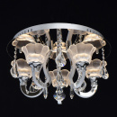 Chromowana, okrągła lampa sufitowa świecące ramiona LED RegenBogen Elegance 659011105