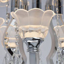 Chromowana, okrągła lampa sufitowa świecące ramiona LED RegenBogen Elegance 659011105