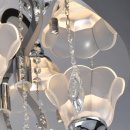 Chromowana, okrągła lampa sufitowa świecące ramiona LED RegenBogen Elegance 659011105