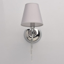 Chromowany kinkiet z kloszem i kryształami MW-LIGHT Elegance 684020701