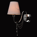 Chromowany kinkiet z kloszem i kryształami MW-LIGHT Elegance 684020701