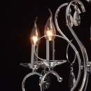 Chromowany żyrandol, regulowana wysokość, duże kryształy MW-LIGHT Crystal 373013205