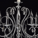Chromowany żyrandol, regulowana wysokość, duże kryształy MW-LIGHT Crystal 373013205
