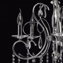 Chromowany żyrandol, regulowana wysokość, duże kryształy MW-LIGHT Crystal 373013205