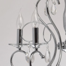 Chromowany żyrandol, regulowana wysokość, duże kryształy MW-LIGHT Crystal 373013205