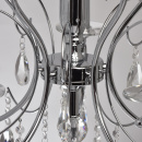 Chromowany żyrandol, regulowana wysokość, duże kryształy MW-LIGHT Crystal 373013205