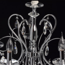 Chromowany żyrandol, regulowana wysokość, duże kryształy MW-LIGHT Crystal 373013205