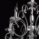 Chromowany żyrandol, regulowana wysokość, duże kryształy MW-LIGHT Crystal 373013205