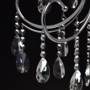 Chromowany żyrandol, regulowana wysokość, duże kryształy MW-LIGHT Crystal 373013205