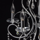 Chromowany żyrandol, regulowana wysokość, duże kryształy MW-LIGHT Crystal 373013205