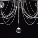 Chromowany żyrandol z czarnymi kloszami Federica MW-LIGHT Elegance 684010305