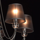 Chromowany żyrandol z czarnymi kloszami Federica MW-LIGHT Elegance 684010305