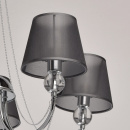 Chromowany żyrandol z czarnymi kloszami Federica MW-LIGHT Elegance 684010305