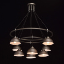 Ciemnoszary żyrandol na 8 żarówek do dużego pomieszczenia MW-LIGHT Loft - wycofa 696010808