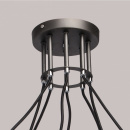 Ciemnoszary żyrandol na 8 żarówek do dużego pomieszczenia MW-LIGHT Loft - wycofa 696010808