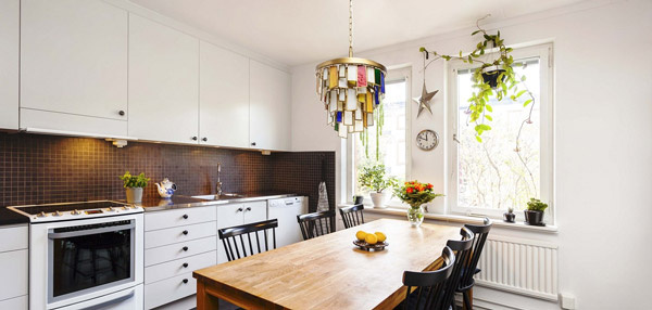 Lampa wisząca szkło witrażowe Marocco