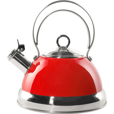 Czajnik klasyczny, czerwony z gwizdkiem Wesco 2 Litry 340520-02