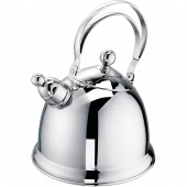 Czajnik stal polerowana z gwizdkiem Grace, na indukcję, 2,2 Litra 68042-16