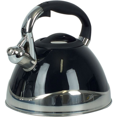 Czajnik stalowy czarny z gwizdkiem Varus Kela 3 Litry KE-11656