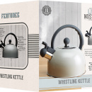 Czajnik z gwizdkiem 1,4 Litra Kitchen Craft szary LNKETGRY