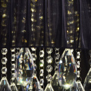 Czarna lampa sufitowa LED ze zdalnym sterowaniem i kryształami MW-LIGHT Elegance 465013714