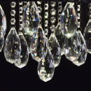 Czarna lampa sufitowa LED ze zdalnym sterowaniem i kryształami MW-LIGHT Elegance 465013714