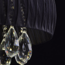 Czarna lampa sufitowa LED ze zdalnym sterowaniem i kryształami MW-LIGHT Elegance 465013714