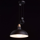 Czarna nowoczesna wisząca lampa idealna do kuchni 497014601