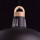 Czarna nowoczesna wisząca lampa idealna do kuchni 497014601