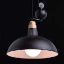 Czarna nowoczesna wisząca lampa idealna do kuchni 497014601