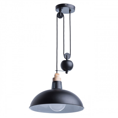 Czarna nowoczesna wisząca lampa idealna do kuchni 497014601