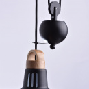 Czarna nowoczesna wisząca lampa idealna do kuchni 497014601