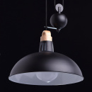 Czarna nowoczesna wisząca lampa idealna do kuchni 497014601