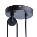 Czarna nowoczesna wisząca lampa idealna do kuchni 497014601