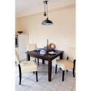 Czarna nowoczesna wisząca lampa idealna do kuchni 497014601