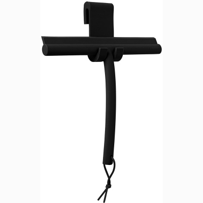 Czarna ściągaczka do kabiny prysznicowej z uchwytem Blomus Vipo B66314