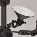 Czarne oświetlenie wiszące na 5 żarówek - regulowane klosze MW-LIGHT Loft 691010805