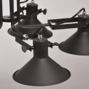 Czarne oświetlenie wiszące na 5 żarówek - regulowane klosze MW-LIGHT Loft 691010805