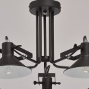 Czarne oświetlenie wiszące na 5 żarówek - regulowane klosze MW-LIGHT Loft 691010805