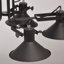 Czarne oświetlenie wiszące na 5 żarówek - regulowane klosze MW-LIGHT Loft 691010805