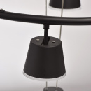 Czarne reflektory nad stół w jadalni - regulowana wysokość MW-LIGHT Techno 632015106