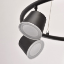 Czarne reflektory nad stół w jadalni - regulowana wysokość MW-LIGHT Techno 632015106