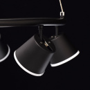 Czarne reflektory nad stół w jadalni - regulowana wysokość MW-LIGHT Techno 632015106