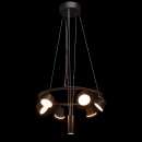 Czarne reflektory nad stół w jadalni - regulowana wysokość MW-LIGHT Techno 632015106