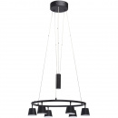 Czarne reflektory nad stół w jadalni - regulowana wysokość MW-LIGHT Techno 632015106