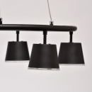 Czarne reflektory nad stół w jadalni - regulowana wysokość MW-LIGHT Techno 632015106