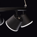 Czarne reflektory nad stół w jadalni - regulowana wysokość MW-LIGHT Techno 632015106