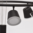 Czarne reflektory nad stół w jadalni - regulowana wysokość MW-LIGHT Techno 632015106