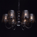 Czarny, metalowy żyrandol na 6 żarówek MW-LIGHT Elegance 472010906