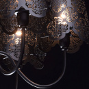 Czarny, metalowy żyrandol na 6 żarówek MW-LIGHT Elegance 472010906